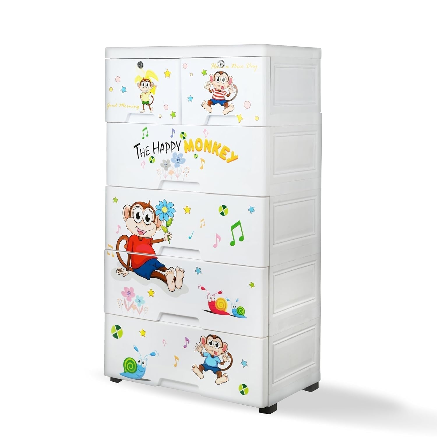 Kid's Plastic Chest of 6 Drawers, Multi-Purpose Storage Organizer/Wardrobe for Kids Kid's Plastic Chest of 6 Drawers, Multi-Purpose Storage Organizer/Wardrobe for Kids